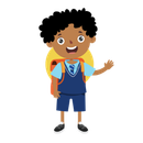 children regularly going to school